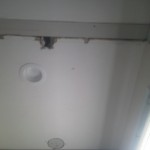 Drywall repair, before picture