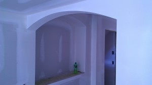 Arches by spackling company McEvoy Drywall