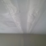 Drywall ceiling repair, first coat